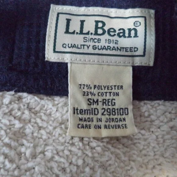 L.L. Bean Katahdin Waffle knit Fleece lined Henley Shirt Top Men Small Sm S - Picture 16 of 16